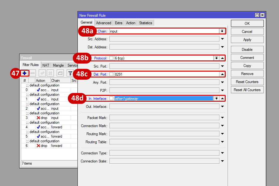 mikrotik basic firewall